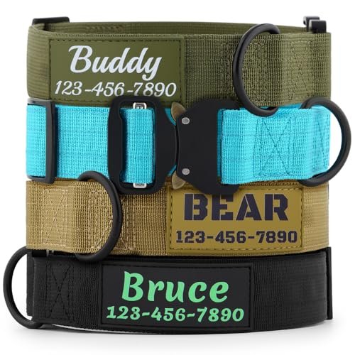 Personalized Tactical Dog Collar with