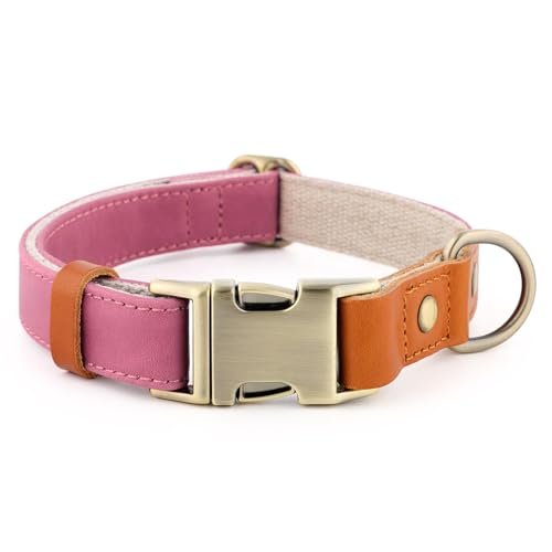 Plutus Pet Genuine Leather & Hemp Dog Collar